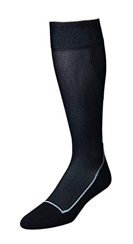 JOBST Sport Knee High 20-30 mmHg Compression Socks, Black/Cool Black, Medium - //medicalbooks.filipinodoctors.org