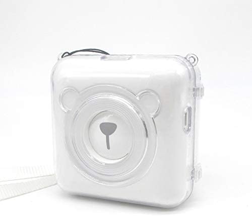 Gyswshh PC Protective Cover Case with Strap for Peripage Paper Photo Thermal Printer Transparent
