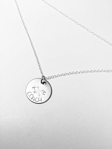 Cross Country Coach Event Pendant on .925 Sterling Silver Necklace for Runners Track &amp; Field Jewelry