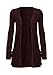 Hot Hanger Ladies Pocket Long Sleeve Cardigan : Color - Brown : Size - 12-14 ML