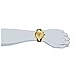 JIANGYUYAN Mens Big Heavy Analog Quartz Watch Silicone Band Gold 217302