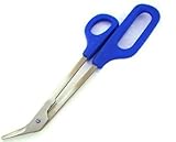 ToeNail cutter Easy grip Long Handled Toe-nail Scissors Clippers Nippers Thick Nails Long Reach Nail Scissors-Chiropodist Stainless Steel-Toe nail scissors for Elderly
