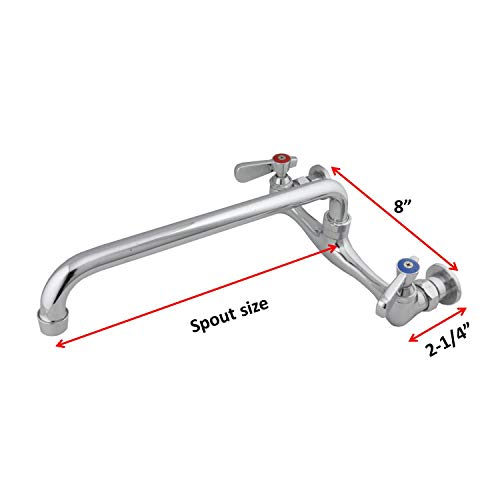 AA Faucet AA-708G Faucet, 8" Spout, Chrome