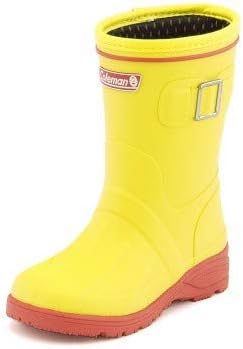 Amazon コールマン キッズ 防寒レインブーツ イエロー レインブーツ