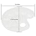 Tosnail 50 Pack Plastic Paint Tray Palettes with Ten-Well Thumb Holes for Kids or Students Paints on School Project, Art Class, Painting Party