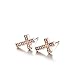 10Pairs/12Pairs Small Cute Simple Post Stud Earrings Gold Tone Set (0#)