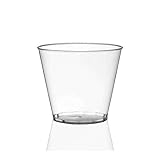 Kaya Plastic Crystal Cups- 9 oz. | Clear | Round