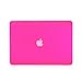 RUBAN Plastic Hard Case Shell and Keyboard Cover Compatible with MacBook A1278-Older Version MacBook (2012 2011 2010 2009) -hot pink