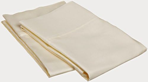 Ethereal Bedding 400 Thread Count 2 PCs Pillow Cases German/Extra Large Sequre(80 cm x 80 cm)/(31" x 31"inches) IVORY Solid 100% Cotton