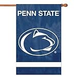 Party Animal Sports Fan NCAA Team Penn State Nittany Lions Applique Banner Flag