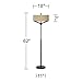 Franklin Iron Works Tremont Modern Mid Century Floor Lamp Standing 62