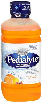 Pedialyte Oral Electrolyte Maintenance Solution Fruit Flavor - 33.8 oz, Pack of 6