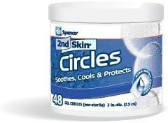 2nd Skin Hydrogel Moist Gel Pads (Jar with 48, 7.6 cm Circles) Non Sterile by Wound Care