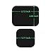 Pop-Tech Metal Plates Kit For Magnetic Universal Phone Mount with 3M Adhesive (Compatible with Magnetic Mounts) -4 Pack 2 Rectangle and 2 Square