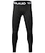 TELALEO Boys' Youth Compression Base Layer Pants Tight Running Leggings Trousers