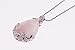 BRCbeads Gemstone Necklace Pendant Wire Wrap Rose Quarts Teardrop Bead 28x38mm for Necklace Making