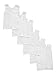 bambini Baby Boys Girls Unisex 6-Pack Sleeveless T-Shirts Tanks, White, Small 14-18 Lbs