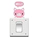 Mallom(TM) Cute Room Window Wall Decorating Switch Vinyl Decal Sticker Decor Cartoon (Pink Pig)