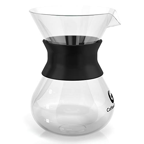 Coffee Gator Pour Over Coffee Maker 10.5 oz Paperless, Portable, Drip