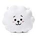 BT21 RJ Character Plush Figure Decorative Throw Pillows Sofa Cushion, 15 x 12.2 Inches, White