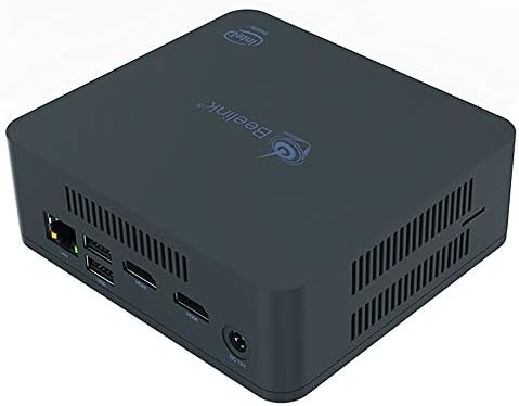 Beelink U55 Mini PC Intel Core-I3 5005U HD Graphics 5500 Windows 10 Mini Desktop Computer,8GB RAM/256GB SSD[Supports extended RAM & SSD] Dual HDMI/Dual Wi-Fi/1000M LAN/Fan/Type-C