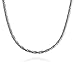 Spire Arts Italian Sterling Silver Cardano Chain Necklace, 1.2 mm in Width, 24 Inches in Length