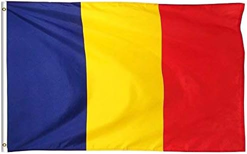 DFLIVE Romania Flag 3x5 Ft Thicker Polyester Romanian National Banner Drapelul României with Brass Grommets