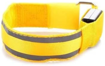 Reflective Ankle Bands (4 Bands/2 Pairs) | High Visibility and Safety for Jogging/Cycling/Walking etc | Works as Wristbands, Armband, Leg Straps | Accessories for Sports/Running Gear