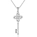 GAEA H - Lucky Clover Series Clover Key Pendant Necklace Crystals from Swarovski GHJN034