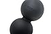 WODFitters Double Lacrosse Ball Peanut Massage Ball for Thoracic Spine - Upper Back, Neck, Scapula - Ideal for Mobility Work Before and After WOD (Bla
