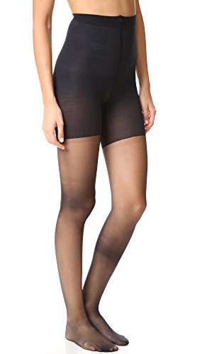 SPANX Women's Luxe Leg Sheer Tights, Very Black, B