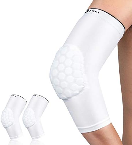 HiRui Elbow Pads, Basketball Baseball Elbow Brace Elbow Support Arm Compression Sleeve, Collision Avoidance Elbow Pad for Volleyball Cycling Football Work Out, Women&Men(1Pair)