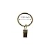 KANSPHY 28 Pack Drapery Curtain Clip Rings,Curtain Rod Eyelet Clip Ring-Antique Brass