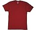 American Apparel Men 50/50 Crewneck T-Shirt Size L Heather Cranberry