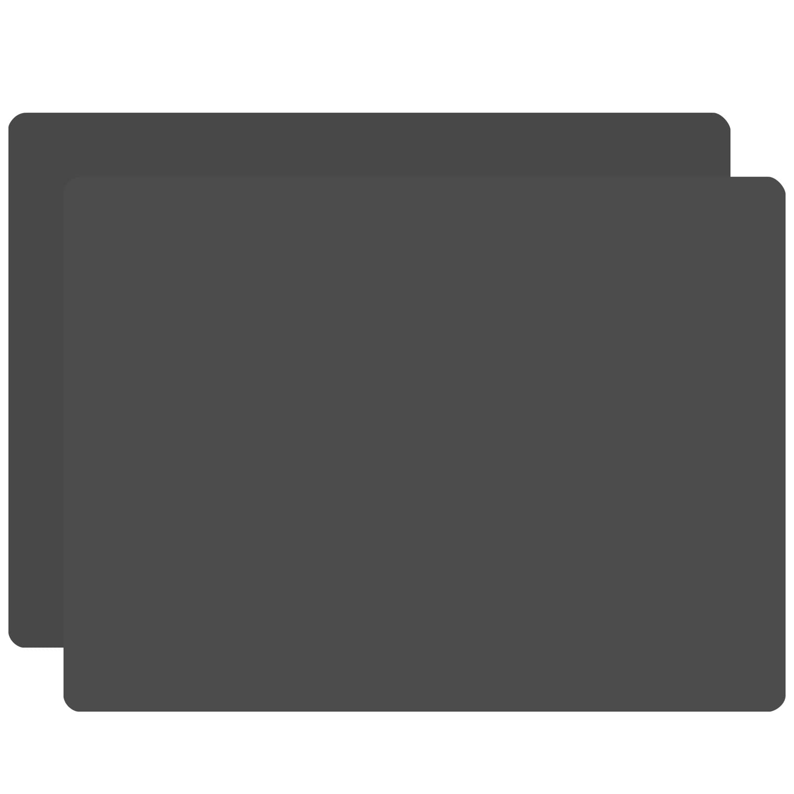 Silicone Placemats for Kids,2pcs Table Mat,Non Slip, Heat Resistant,Dishwasher Safe,40 x 30 cm Black — image 1