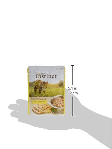 INSTINCT HEALTHY CRAVINGS GRAIN FREE REAL CHICKEN RECIPE NATURAL WET CAT FOOD TOPPER BY NATURE’S VARIETY, 3 OZ (PACK OF 24)