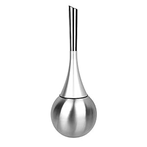 OIZEN Wc-borstel en houder toiletborstel modern design, wc-set roestvrij stalen basis met roestvrijstalen borstelhouder…