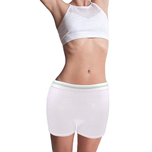 CYEVA Mesh Postpartum Underwear Women High Waist Disposable Knit