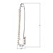 Love Sweety Candy Cane Safety Pearl Pin Scarf Lapel Brooch XZ02 (Silver with Pearl)