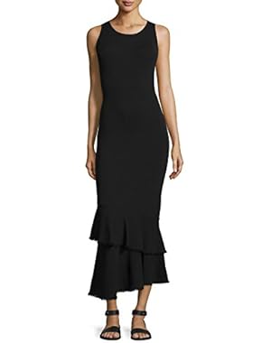Women's Nilimary Prosecco Midi Dress Black Size Medium