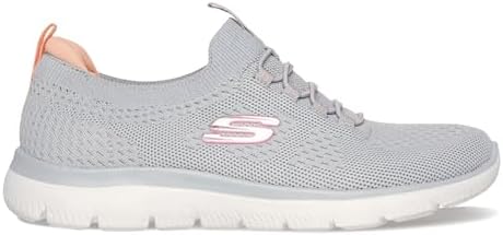 Principais Ténis Femininos Summits para Jogadoras, Cinzento de Malha / Rosa & Acabamento Coral, 39 EU