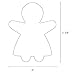 Gingerbread Girl Cookie Cutter 3.75