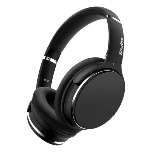 Srhythm Auriculares inalámbricos NC25 Bluetooth 5,3,Auriculares Ligeros con cancelación de Ruido sobre la Oreja con Baja latencia, Modo de Juego
