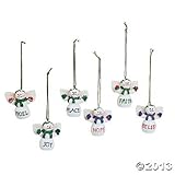 12 Mini SNOWMAN ANGEL GLITTER 1.5