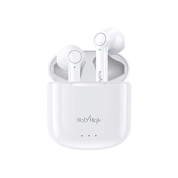 Wireless Headphones, HolyHigh Wireless Earbuds Touch Control In Ear Wireless Headphones with Hi-Fi Stereo Audio, Noise…