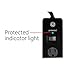GE 6-Outlet Surge Protector, 4 Ft Extension Cord, Power Strip, 800 Joules, Flat Plug, Twist-to-Close Safety Covers, Protected Indicator Light, ETL Listed, Black, 33659