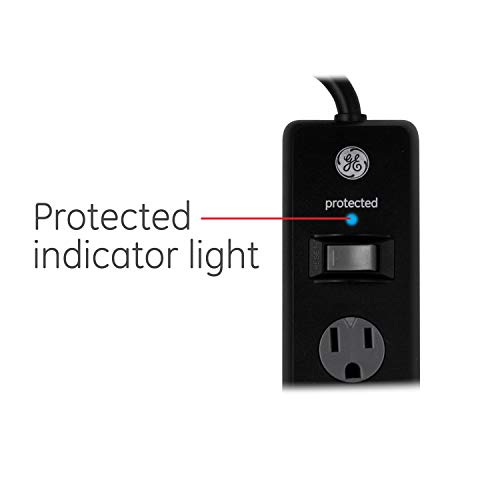 GE 6Outlet Surge Protector, 6 Ft Extension Cord, Power Strip, 800