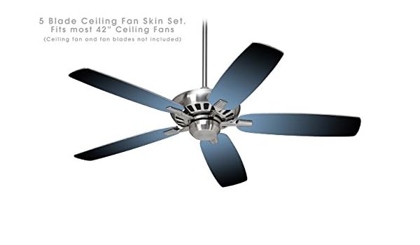 Smooth Fades Blue Dust Black Ceiling Fan Skin Kit Fits Most 42