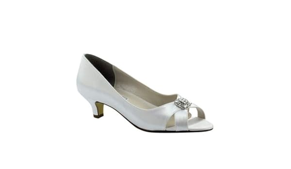 white satin dyeable shoes
