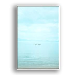 Framed Canvas Wall Art for Living Room, Bedroom Coast and Sea Canvas Prints for Modern Home Decoration Ready to Hang - 16"x24" inches